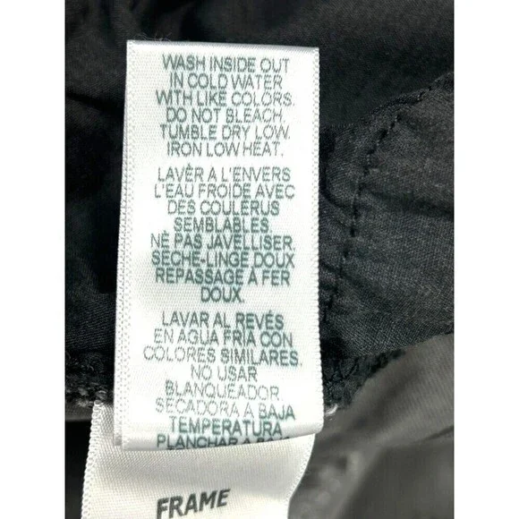 Frame Denim Le Skinny de Jeanne Women 28 Jean Gray Shred Distressed USA Stretch - Picture 13 of 13